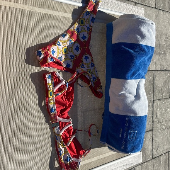 WeWoreWhat Onia Small Tile Print Bikini - Picture 6 of 8